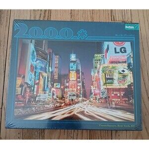 NEW SEALED  TIMES SQUARE NEW YORK Buffalo Games 2000 Piece Puzzle BONUS POSTER